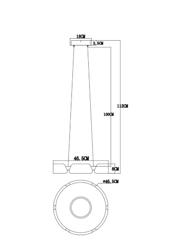 Подвесной светильник FR6042PL-L86W Итан 47 Вт LED (Белый и серый) FR6042PL-L86W - фото 2