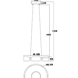 Подвесной светильник FR6042PL-L86W Итан 47 Вт LED (Белый и серый) FR6042PL-L86W