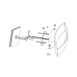 'Светильник настенный GW OLE черный, 4000K, GW-A715-5-BL-NW 003027