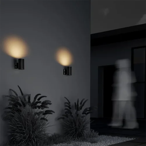 Настенный светильник (бра) Rando E27х1 60Вт IP 54 (Черный) - фото 3