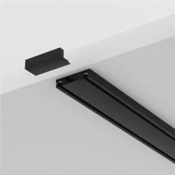 Шинопровод 2м Radity с заглушками в комплекте накладной черный (Черный) TRX084EC-112B