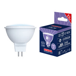 LED-JCDR-10W-6500K-GU5.3-NR Лампа светодиодная, Форма JCDR, матовая, Серия Norma, Дневной белый свет 6500K, Картон