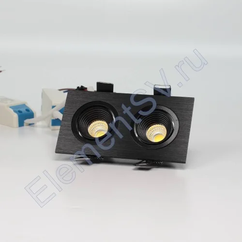 Светодиодный светильник встраиваемый 65 series black housing BW145 (6W,220V,day white) - фото.