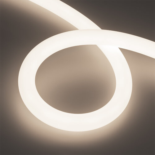 Светодиодная лента герметичная MOONLIGHT-TOP-A336-D30mm 24V Day4000 (14.4 W/m, IP65, 5m, wire x1) (Arlight, Вывод прямой, 3 года) 050486 - фото