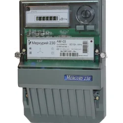 Счетчик Меркурий 230 AM-03 3ф 5-7.5А класс точн. 0.5S 1 тариф. импульс. вых. на панель мех. ОУ Инкотекс 00000032429