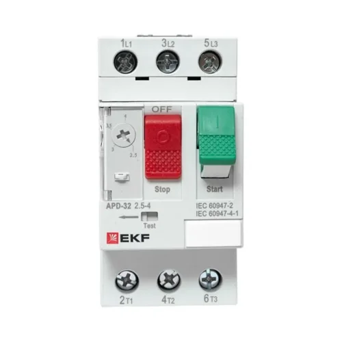 Выключатель автоматический для защиты двигателя АПД-32 2.5-4А EKF apd-me-4.0 - фото 5