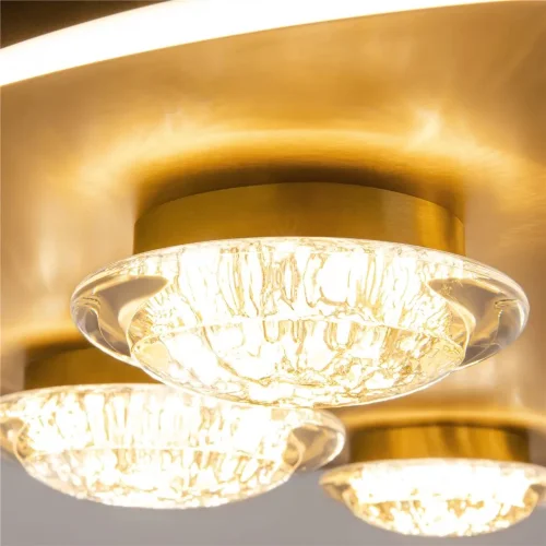 Потолочный светильник Pharao 3000К 56Вт (Черный и Латунь) - фото 2