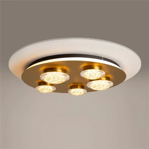 Потолочный светильник Pharao 3000К 56Вт (Черный и Латунь) - фото 6