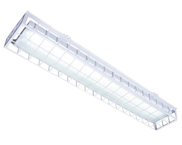 Накладной светодиодный светильник для спортзалов с защитной решеткой 60 Вт IP65 1280х250х95 мм 6000К Призма - фото 3