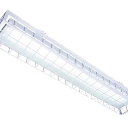 Накладной светодиодный светильник для спортзалов с защитной решеткой 60 Вт IP65 1280х250х95 мм 6000К Призма