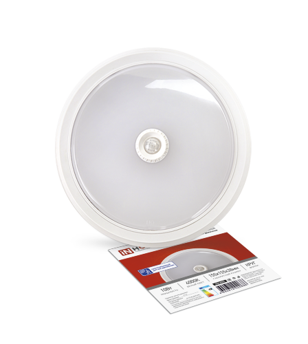 Светильник светодиодный СПБ-2Д-КРУГ 10Вт 230В 4000К 800Лм 155мм с настраиваемым датчиком белый IN HOME - Фото