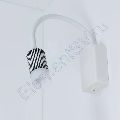 Светильник светодиодный прикроватный DH17 (220V, 5W, warm white, белый c черным корпус) - фото 2.