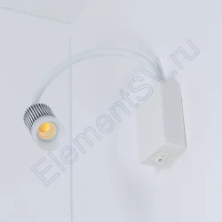 Светильник светодиодный прикроватный DH17 (220V, 5W, warm white, белый c черным корпус)