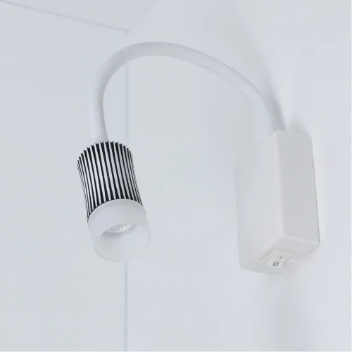 Светильник светодиодный прикроватный DH17 (220V, 5W, warm white, белый c черным корпус) - фото II