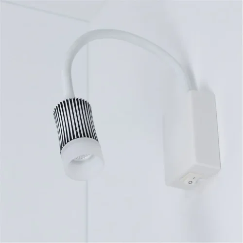 Светильник светодиодный прикроватный DH17 (220V, 5W, warm white, белый c черным корпус) - фото II