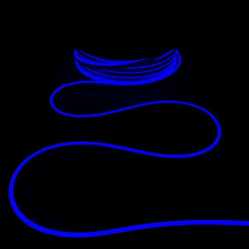 Односторонний Гибкий Неон 6х12мм Синий 12В, IP65. Фото 3.