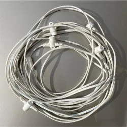 Шлейф (Комплект подключения с 4 коннекторами 24V, Длина 10 м, провод белый ПВХ)