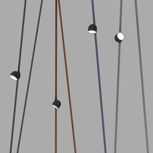 DK5542-BK Поворотный светильник для трека-ремня Belty, серия Spot, со светодиодом, D100*H107мм, 48V DC, 12W, RA90, 120°, 4000K, IP20, черный, алюминий. Фото 4