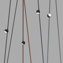 Поворотный светильник для трека-ремня Belty, серия Spot, со светодиодом, D100*H107мм, 48V DC, 12W, RA90, 120°, 4000K, IP20, черный, алюминий, Denkirs DK5542-BK