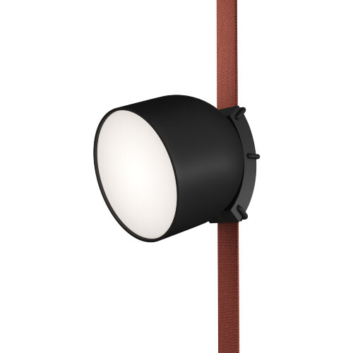 DK5542-BK Поворотный светильник для трека-ремня Belty, серия Spot, со светодиодом, D100*H107мм, 48V DC, 12W, RA90, 120°, 4000K, IP20, черный, алюминий. Фото 5