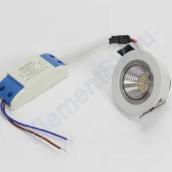 Светодиодный светильник встраиваемый 65 Series white housing BW102 (3W,220V,day white)