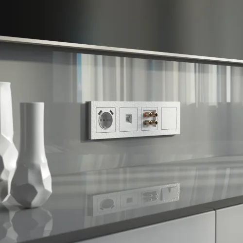 Акустическая розетка (Hammer белый) W1285001 - фото 2