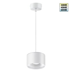 Подвес накладной, светодиодный с переключателем цветовой температуры, длина провод 2м «Novotech» 358967, серия: GIRO - Переключение цв. температуры на корпусе светильника