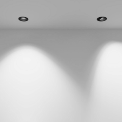 'Светильник светодиодный потолочный встраиваемый наклонный, серия DL-KZ, Черный, 12 Вт, IP20, Теплый белый (3000К), KZ-2-DLB-12-WW 013136