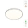 DK6511-WH Накладной светильник, LED, 50W, IP 20, 3000K - 6500K, белый, металл, полимер. Фото 2