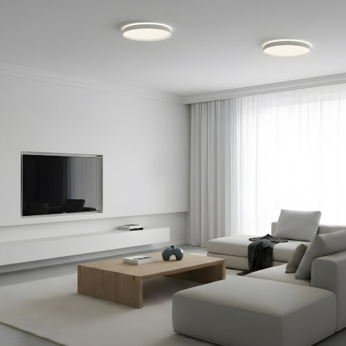 DK6511-WH Накладной светильник, LED, 50W, IP 20, 3000K - 6500K, белый, металл, полимер. Фото 7