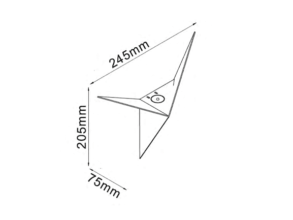 'Светильник настенный GW TRIK белый, 4000K, GW-9103-3-WH-NW. Фото 3
