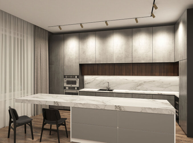 DK8020-BG Акцентный светильник SMART SPOT 20W DIM 3000K-6000K, матовое золото с черным. Фото 7