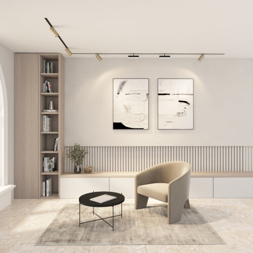 DK8020-BG Акцентный светильник SMART SPOT 20W DIM 3000K-6000K, матовое золото с черным. Фото 5