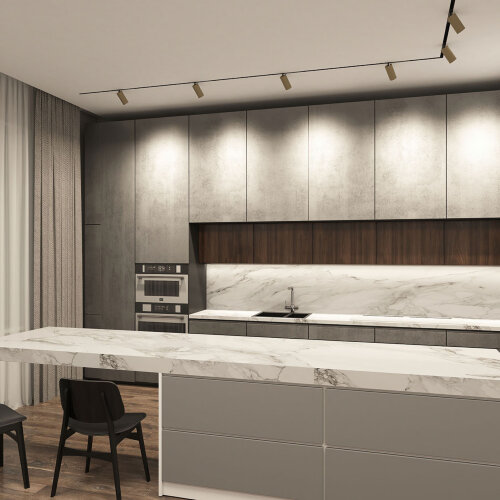 DK8020-BG Акцентный светильник SMART SPOT 20W DIM 3000K-6000K, матовое золото с черным. Фото 7