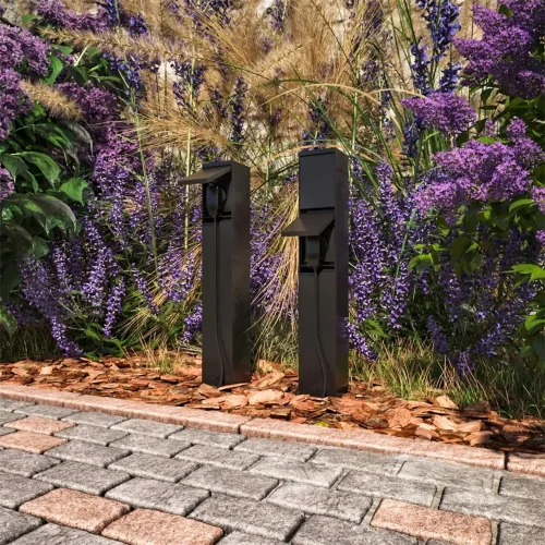 Уличная розетка Nido 2x2000Вт IP 54 (Графит) - фото 2