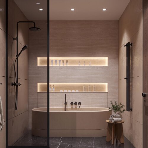 Светодиодная лента герметичная COB-PSW-X480-6mm 24V Warm3500 (8 W/m, IP67, 5m) (Arlight) - фото 4