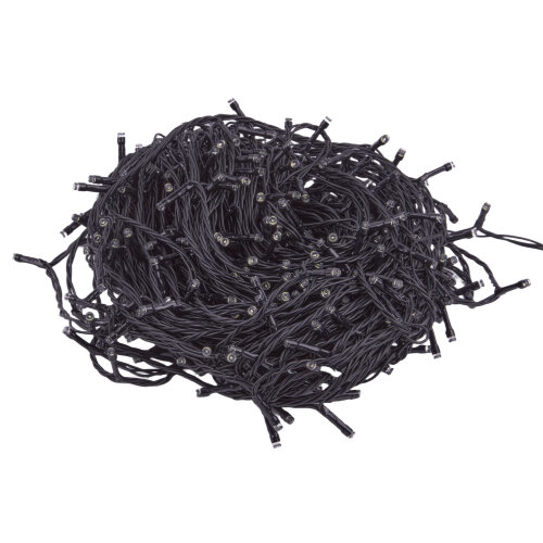 ULD-S5000-500-DBA-RC MT IP44 Гирлянда светодиодная, 50м, 500 светодиодов, Красный, желтый, синий, зеленый свет, Пульт ДУ в-к, Провод черный - фото 2