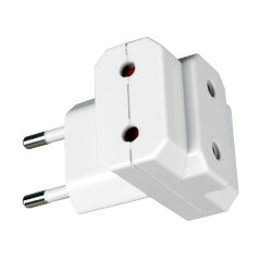 S-ES3-10T Разветвитель сетевой Uniel, количество розеток – 3, Максимальный ток 10А, Максимальная мощность нагрузки – 2200Ватт, без заземления, упаковка – пакет