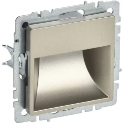 Подсветка светодиодная BRITE встраив. ПЛ20-БрШ механизм шампань IEK BR-FL20-K37