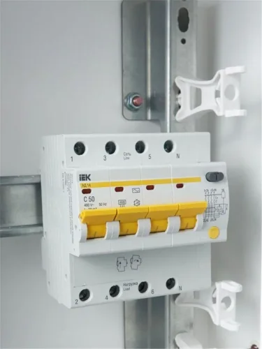Выключатель автоматический дифференциального тока 4п C 50А 30мА тип AC 4.5кА АД-14 KARAT IEK MAD10-4-050-C-030 - фото 2