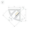 Профиль SL-KANT-Н11-2000 ANOD OLIVE GREY (Arlight, Алюминий) 038197 - фото 4