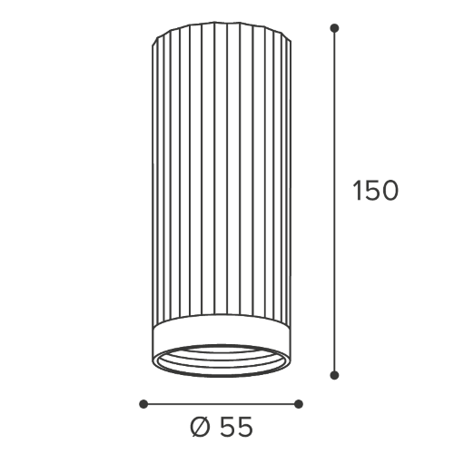 Светильник WOLTA WSL-GU10/19G под лампу GU10 Графит LUXOR - фото 2.