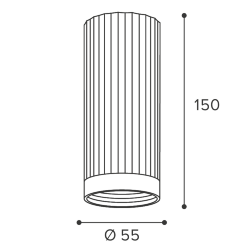 Светильник WOLTA WSL-GU10/19G под лампу GU10 Графит LUXOR
