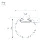 Профиль ROUND-D40-2000 ANOD (Arlight, Алюминий) 044517 - фото 3