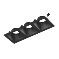 'Рамка тройная для серии COMBO 3, квадратная, черная, COMBO-3S3-BL. Фото 3