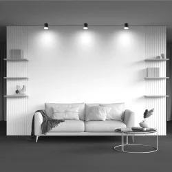 Потолочный светильник Hoop GX53 12Вт (Черно-белый)