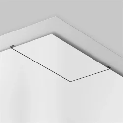 Шинопровод для монтажа Exility в натяжной ПВХ потолок, 2м, черный (Черный)