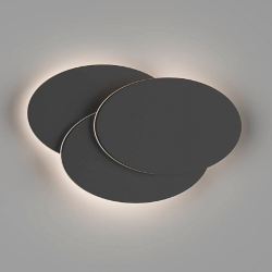 Светильник настенный GW O-SHADE черный, GW-6809R-12-BL-WW 003205