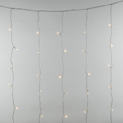 ULD-C1515-100-DTA WARM WHITE IP20 Занавес светодиодный, 1.5х1.5м, 100 светодиодов, Теплый белый свет, Провод прозрачный, TM Uniel