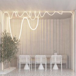 Светодиодная лента герметичная MOONLIGHT-SIDE-A336-D40mm 24V Warm3000 360deg (15 W/m, IP65, 2835, 5m, wire x1) (Arlight, Вывод боковой, 3 года)